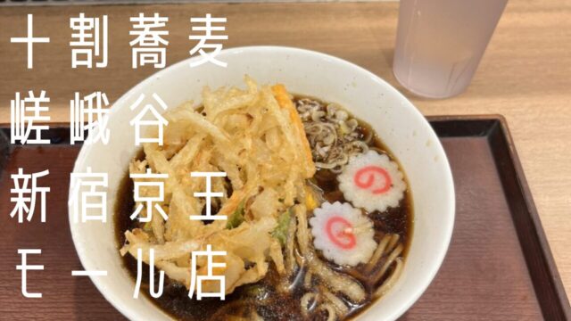 嵯峨谷(さがたに) 十割蕎麦の天ぷらそば