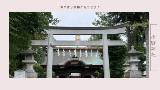 小野神社の門と鳥居